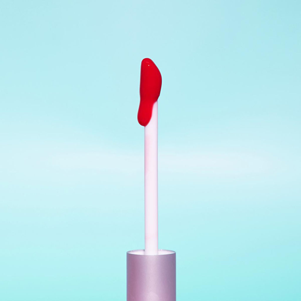 theBalm Little Red Corvette Lip Oil: High-Shine, Non-Sticky, Long-Lasting Tinted Lip Gloss for Glamorous Lips