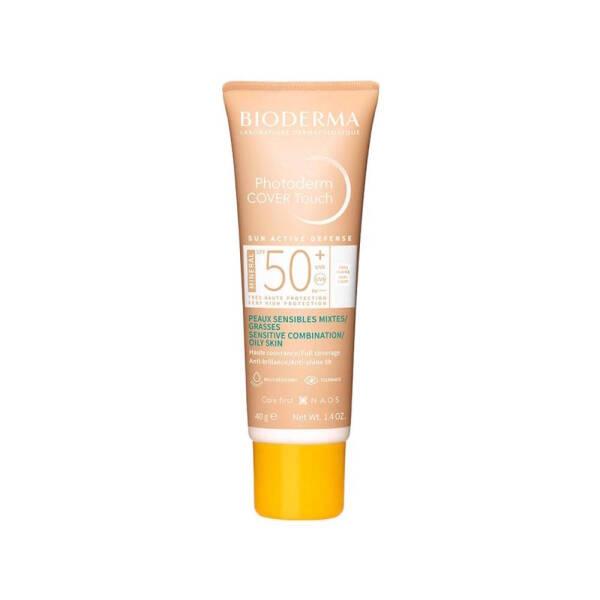 Bioderma Photoderm COVER Touch SPF50+ Very Light: High Protection Tinted Mineral Sunscreen for Sensitive Skin, Facial Sunscreen, 40gr