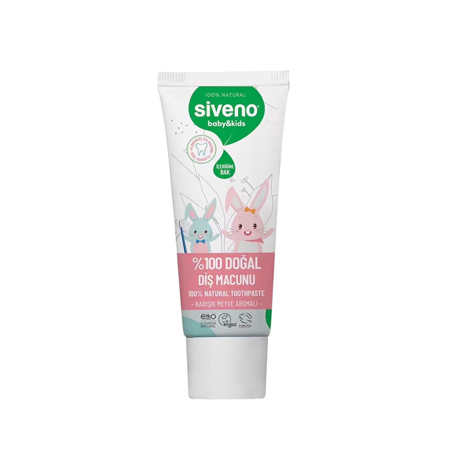 Siveno Natural Toothpaste for Babies and Children - Chemical-Free, Gentle Oral Care - 50ml