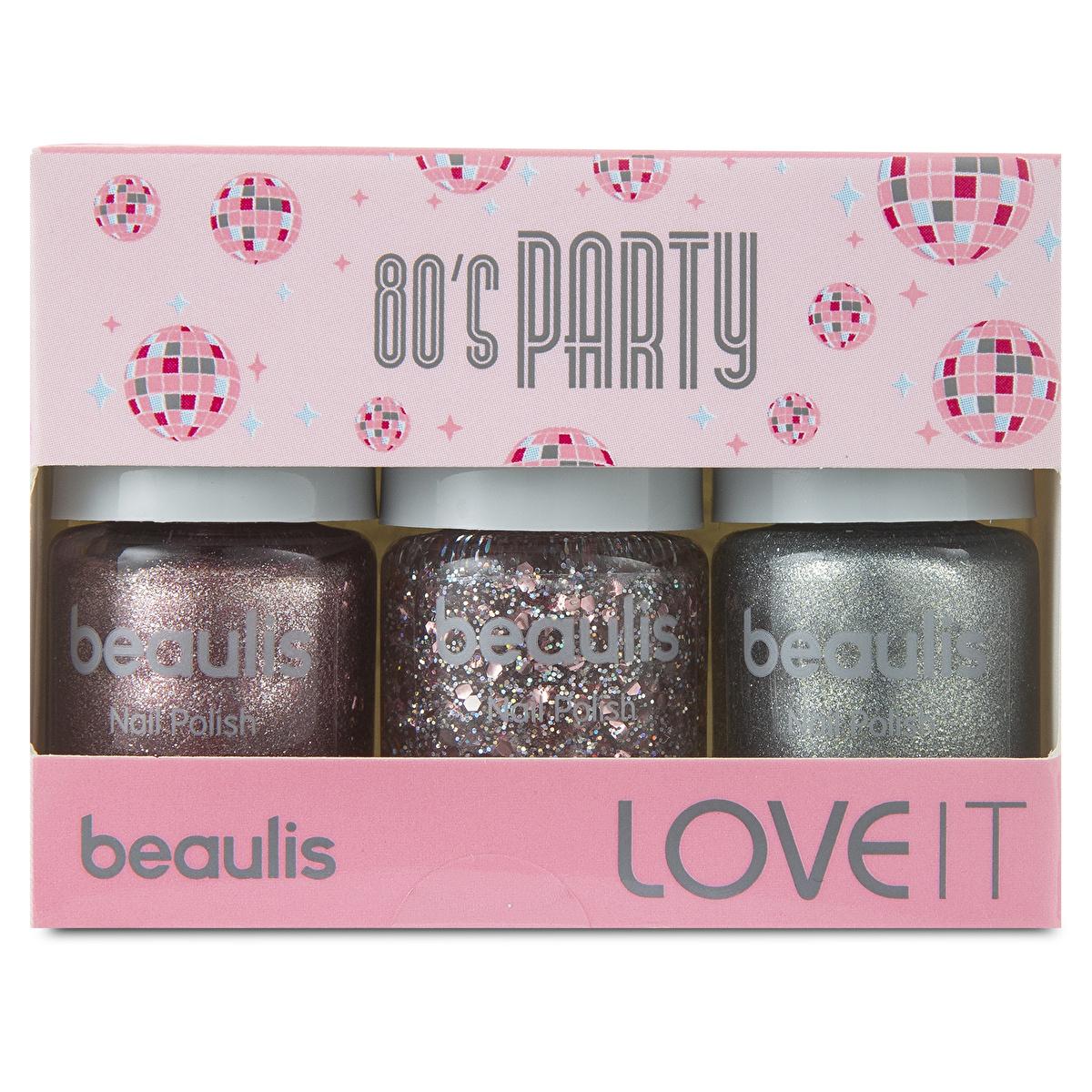 Beaulis 3-Pack Nail Polish - 80s Party Colors for Women | Eye-Catching Shades