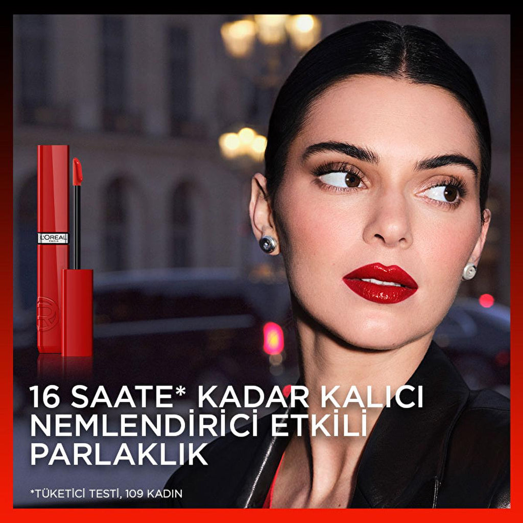 L'Oreal Paris Infaillible: Long-Lasting, Glossy Lipstick - Rouge Paris 420 - Intense Color, 16H Moisture & Shine