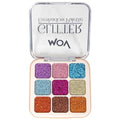 Mov 9 Color Glitter Eyeshadow Palette: High Pigment, Long Lasting Shimmer Eye Makeup