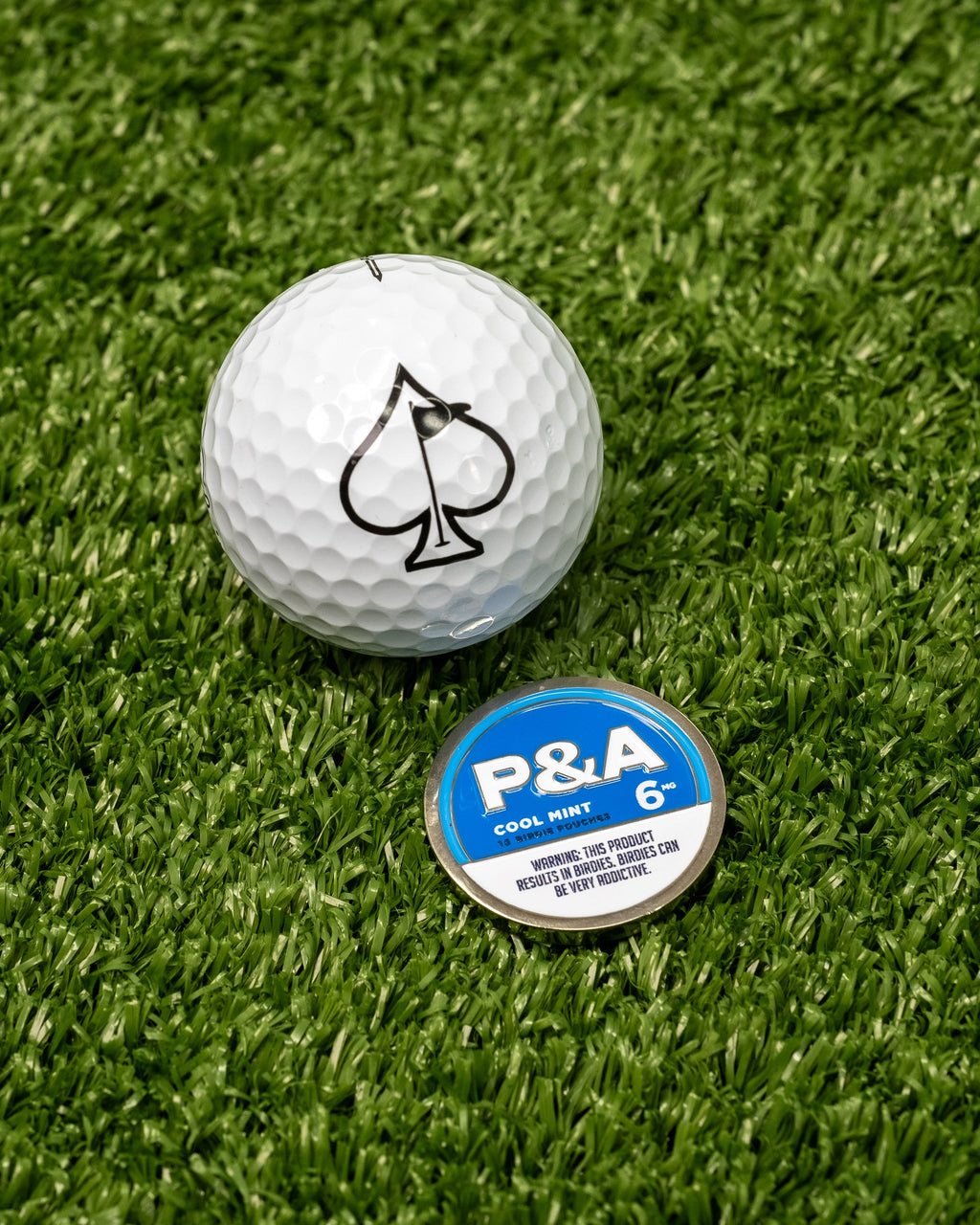 Pins and Aces 6 Milly - Cool Mint Ball Marker — packaging