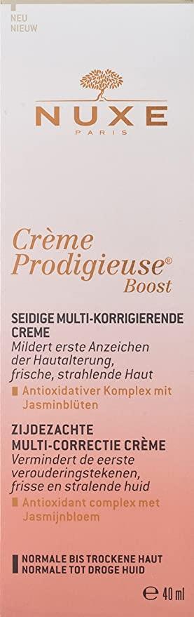 Nuxe Creme Prodigieuse Boost Multi-Correction Silky Cream - Anti-Aging, Natural Ingredients, 1.35 fl oz