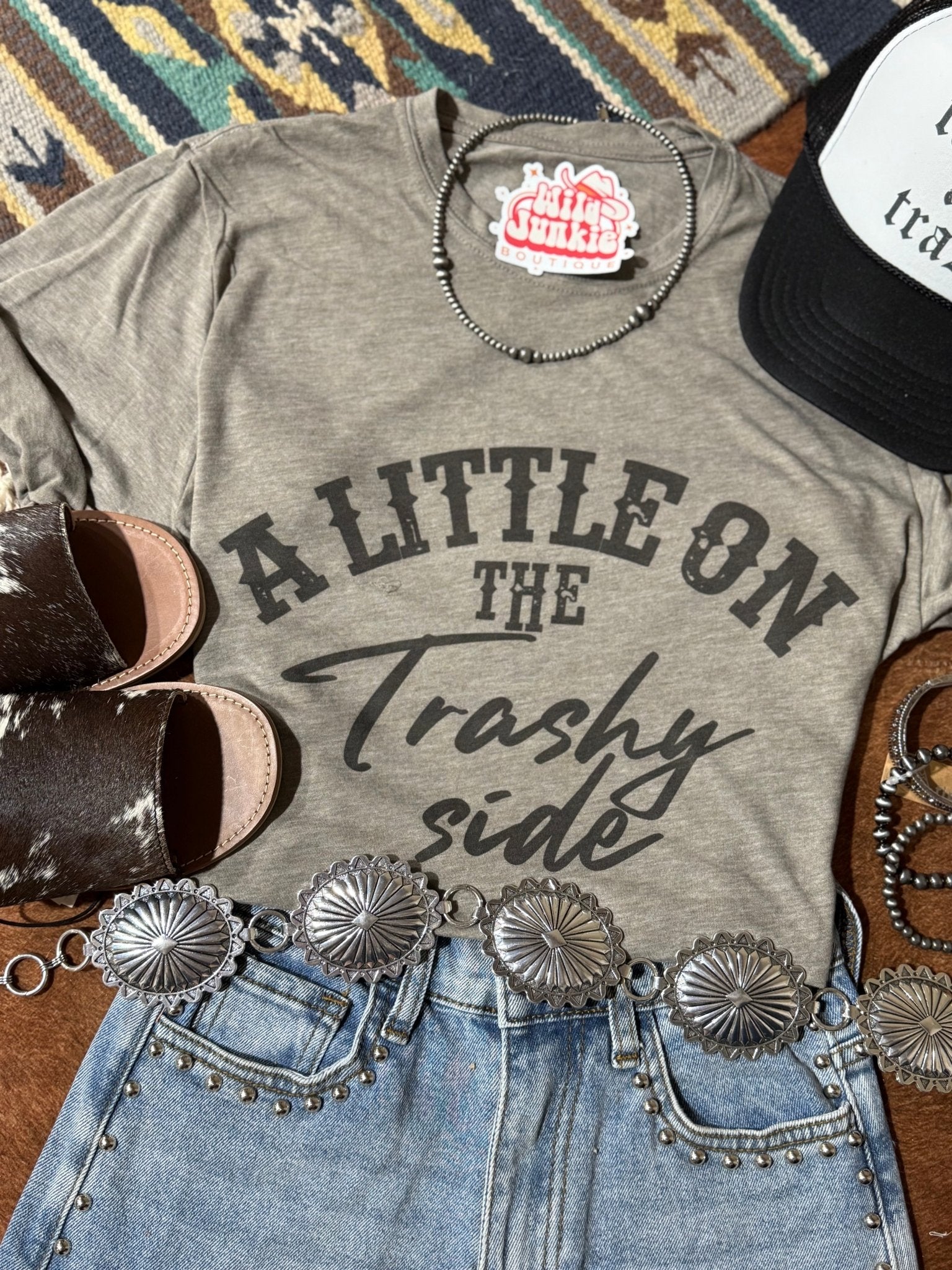 Wild Junkie A Little On The Trashy Side Graphic Tee — main product shot
