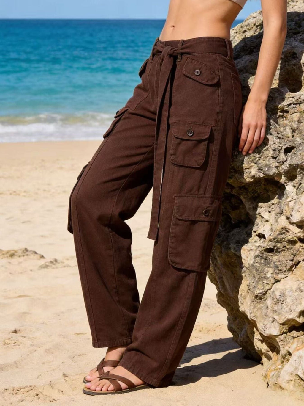 Wide Leg Cargo Jeans