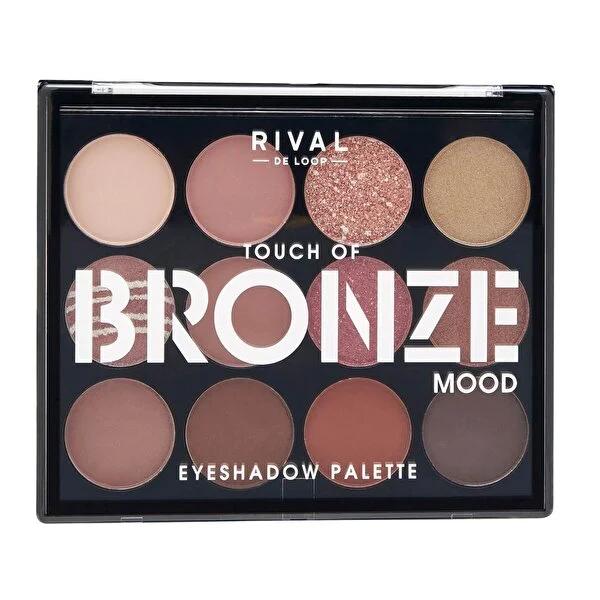 Rival de Loop Bronze Touch Eyeshadow Palette: Shimmer & Matte, Highly Pigmented, Blendable - Create Stunning Eye Looks