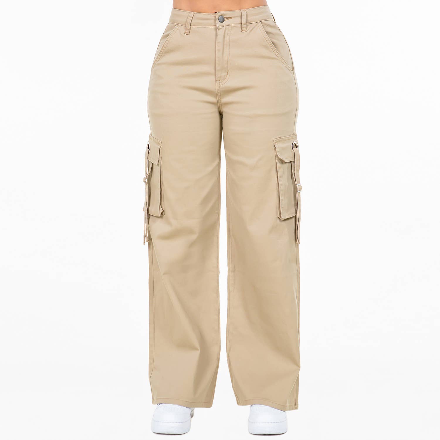 MWBW Apparel and More WIDE LEG CARGO POCKET PANTS-RJH20697 — size reference