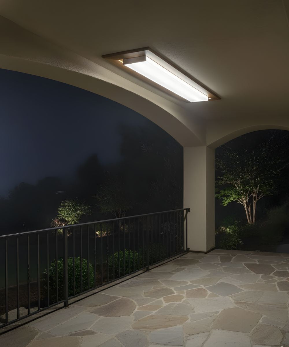 49"W Prismatic Wraparound 1-Light Integrated LED Light LightStrip Ceiling Light Fixture by RP Lighting – LampsUSA, view 3
