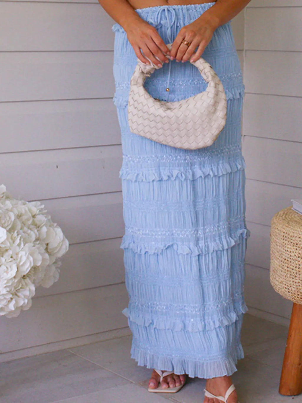 Sleeveless Top and Maxi Skirt Set