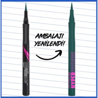 Maybelline Hyper Precise All Day Liquid Eyeliner - Precise, Long-Lasting, Jungle Green