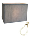Rectangular Drum Lampshade (8x14) (8x14) x 10 CLIP-ON FITTER Softback Textured Oatmeal – LampsUSA