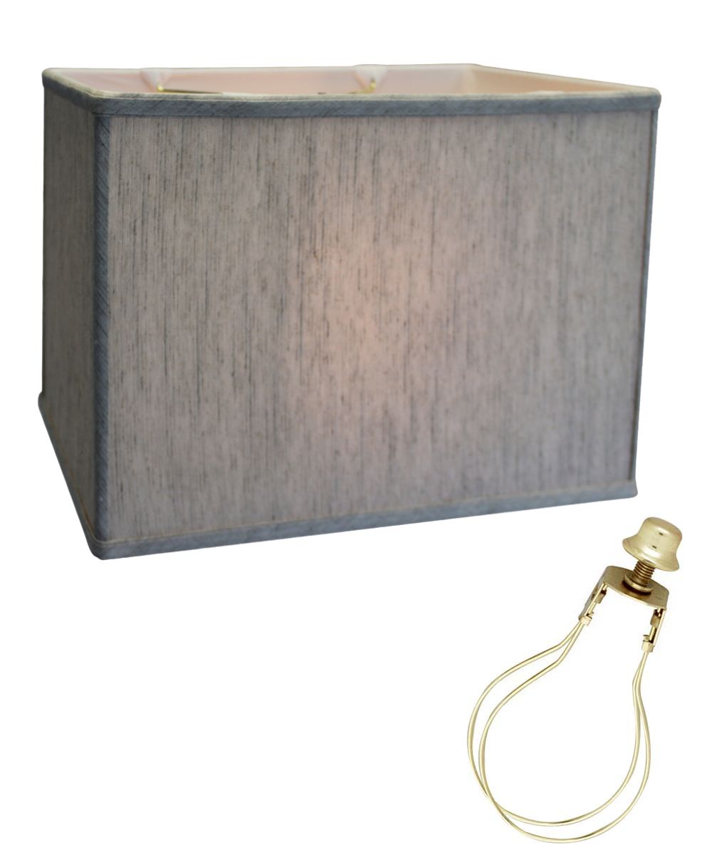 Rectangular Drum Lampshade (8x14) (8x14) x 10 CLIP-ON FITTER Softback Textured Oatmeal – LampsUSA