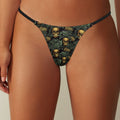 Luckless Outfitters Pineapple Skull Thong — detail close-up