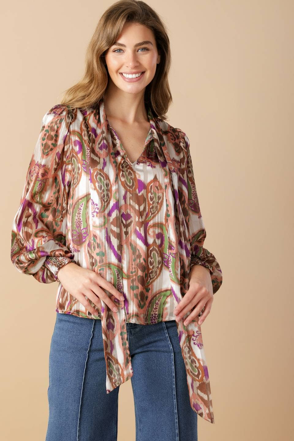 KADOU BOUTIQUE Contemporary Blouse — lifestyle context