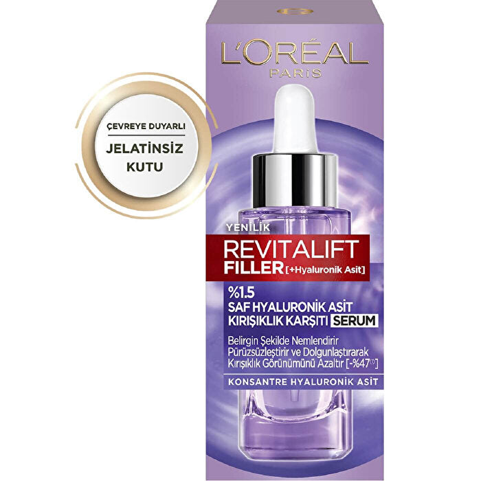 L'Oreal Paris Revitalift Filler Hyaluronic Acid Serum 1.5% - 30ml | Anti-Aging