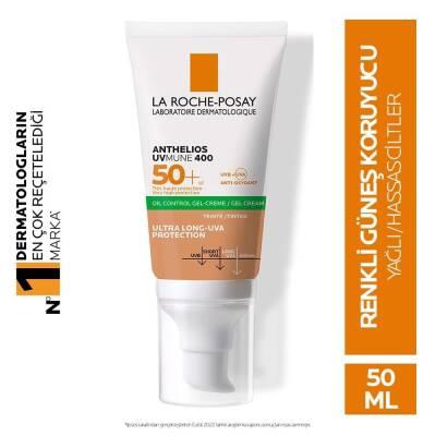 La Roche-Posay Tinted Sunscreen Gel-Cream SPF 50+ - Oil Control, Matte Finish for Sensitive Skin