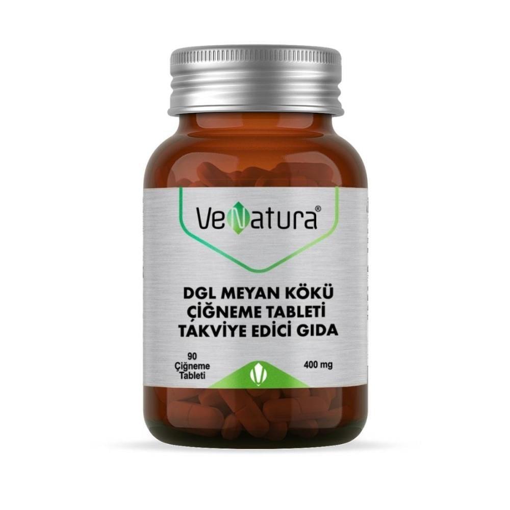 VeNatura Licorice Root Supplement Chewable Tablets - 400mg, Strawberry Flavor, Natural Health Support for Digestive & Immune System