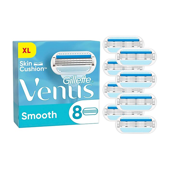 Gillette Venus Smooth Razor Blades 8 Count - For Women's Shaving