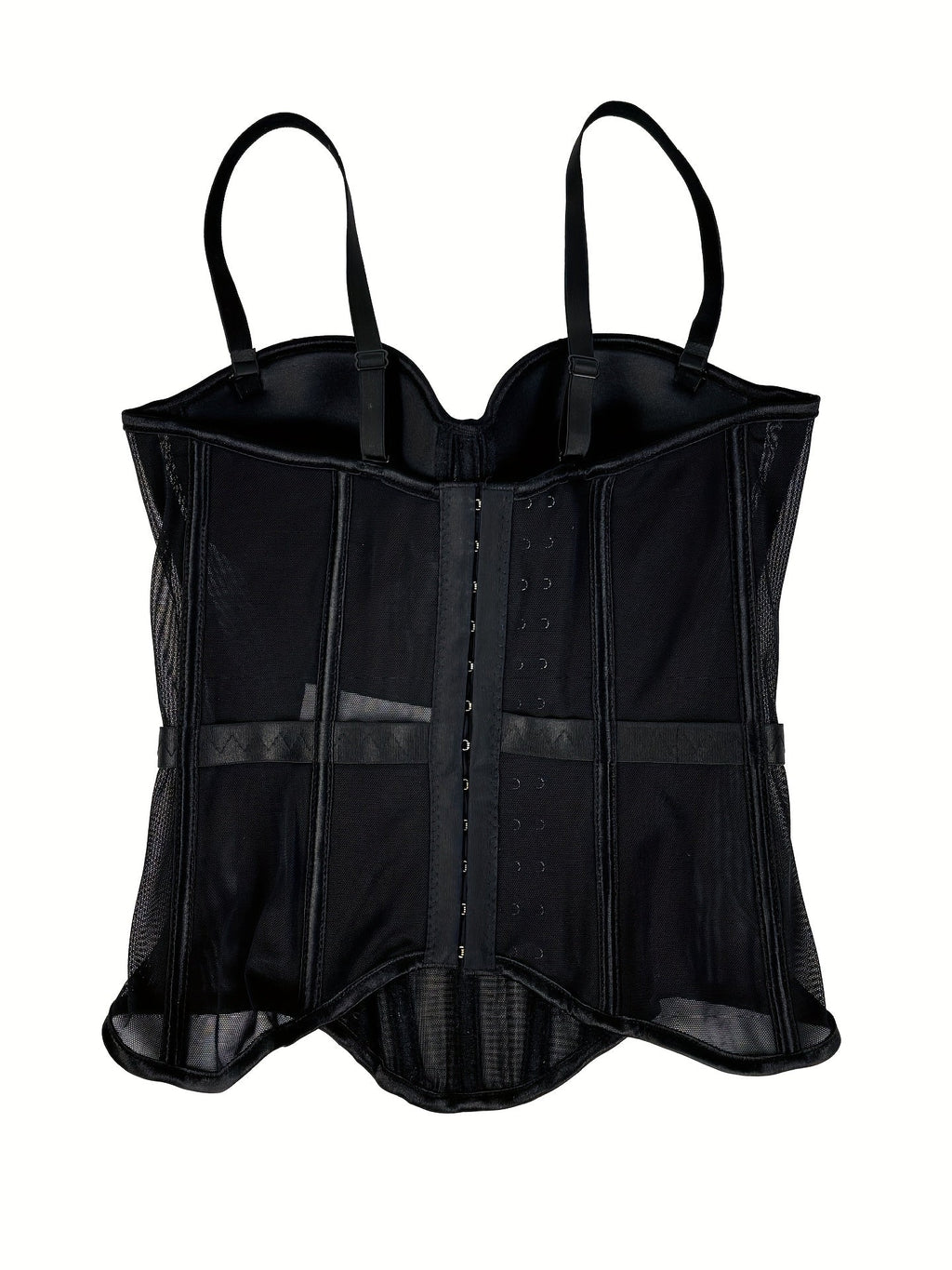 MyClosetAid Mesh See-Through Fishbone Corset — size reference