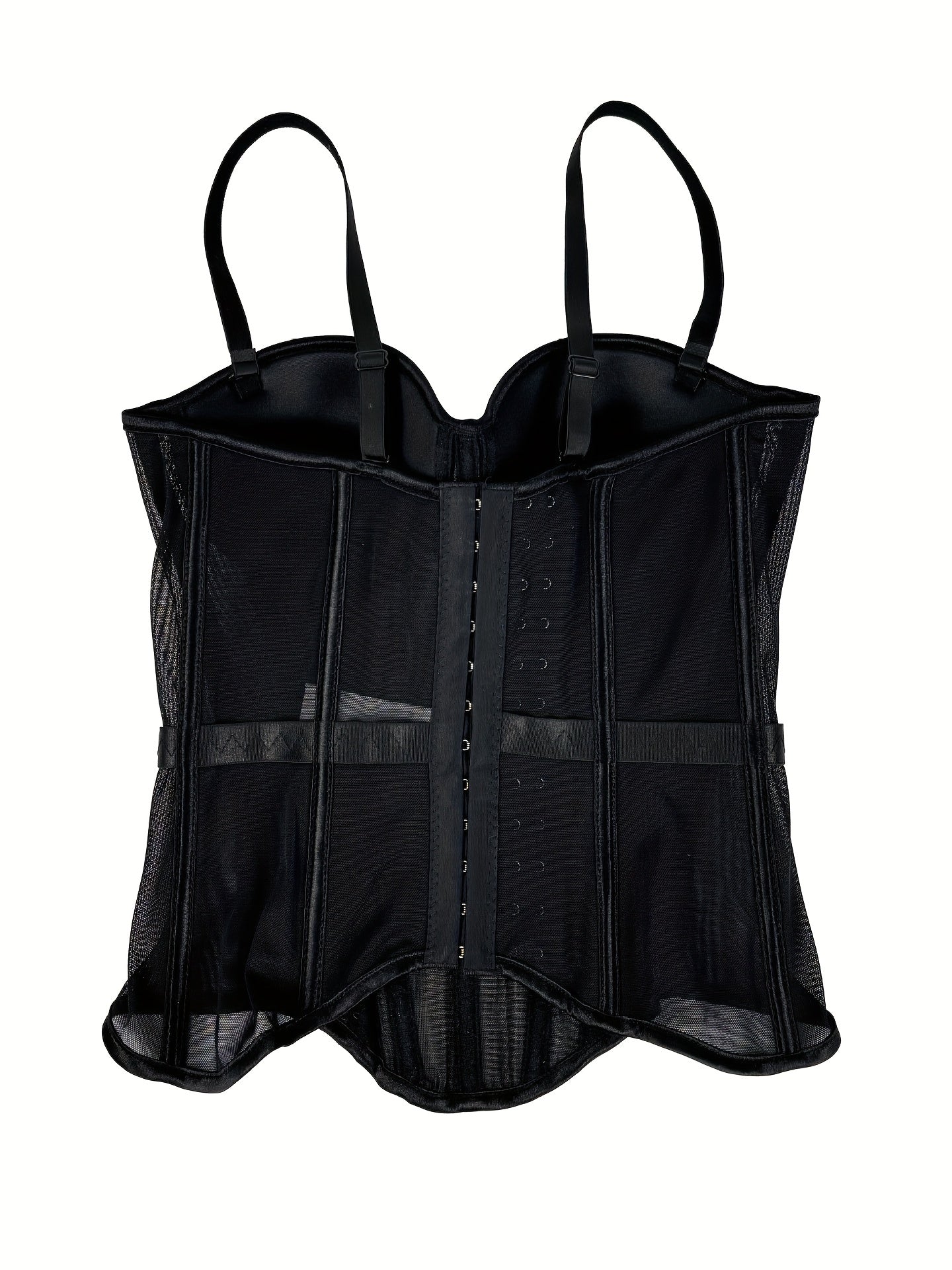 MyClosetAid Mesh See-Through Fishbone Corset — size reference