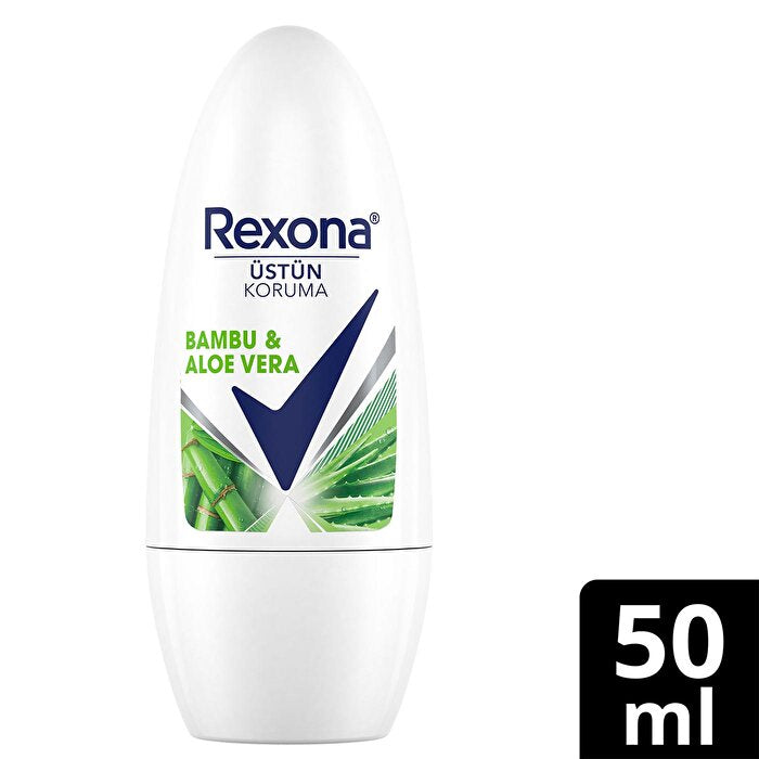 Rexona Bamboo & Aloe Vera Roll On Deodorant 50ml - 72 Hour Protection | Women's Care