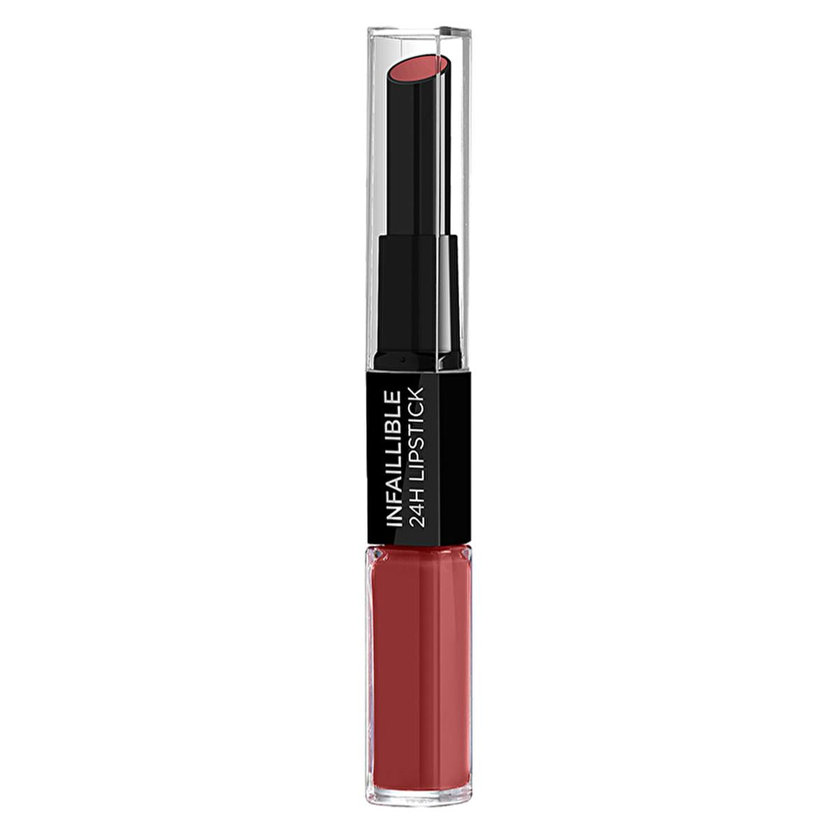 Loreal Paris Infaillible 2-Step 24 Hour Long Lasting Liquid Lipstick & Balm - Moisturizing, Mask-Resistant Lip Color