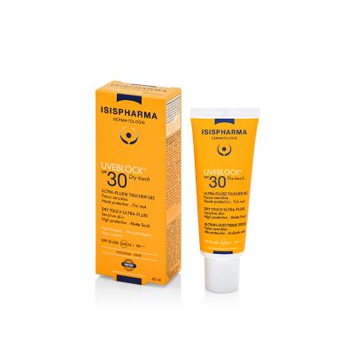 Isispharma Uveblock SPF30 Dry Touch Ultra-Fluid Sunscreen for Oily Skin - Non-Greasy, Moisturizing, SPF 30 Sun Protection