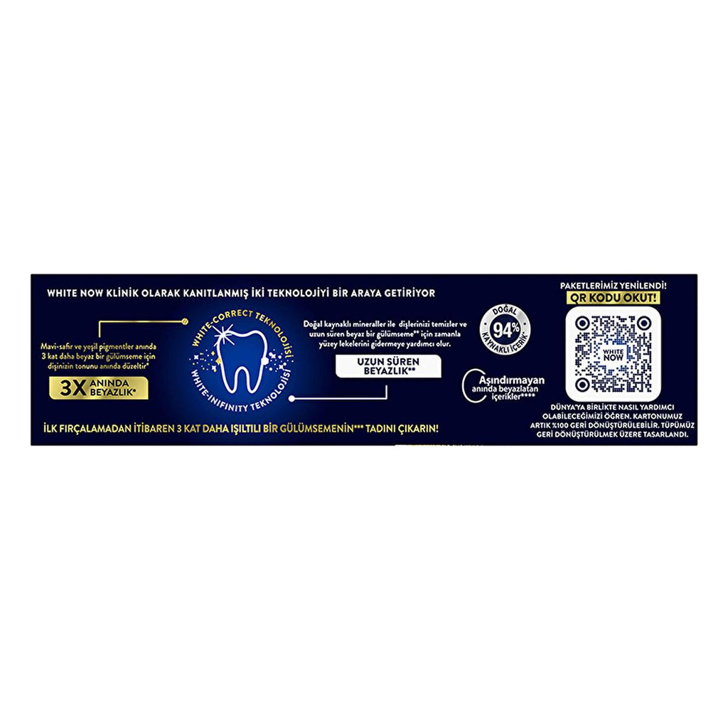 Signal White Now Gold Whitening Toothpaste - 3x Whiter Smile, Instant & Long-Term Effect