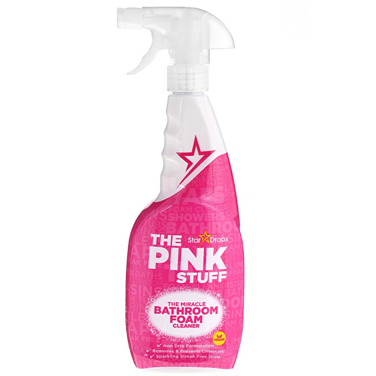 The Pink Stuff Bathroom Cleaner Foam: Vegan Limescale Remover & Surface Shiner (750ml) - Achieve a Sparkling, Hygienic Bathroom.