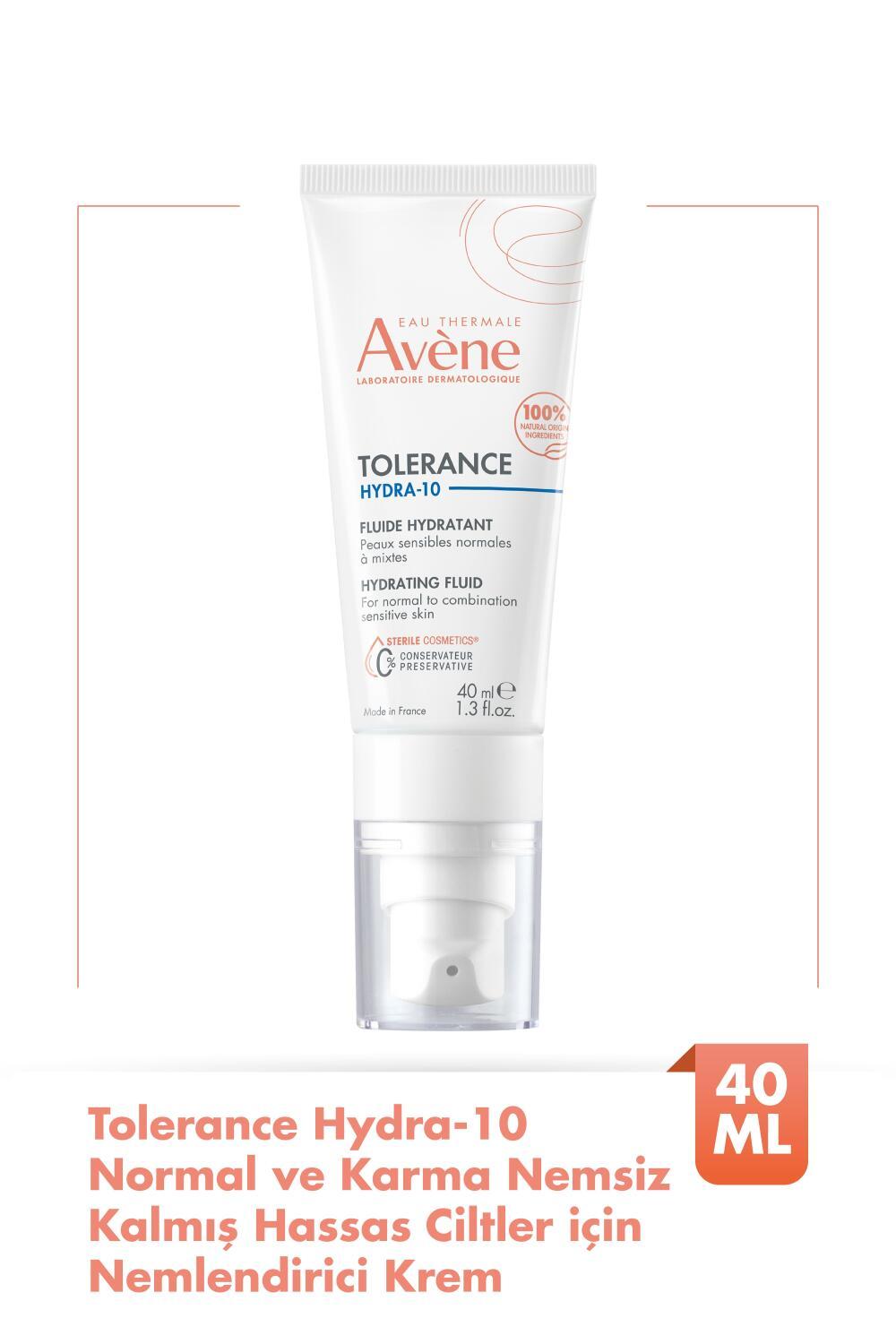 Avene Tolerance Hydra-10 Hydrating Fluid for Sensitive Skin - Gentle Moisturizer for All Ages
