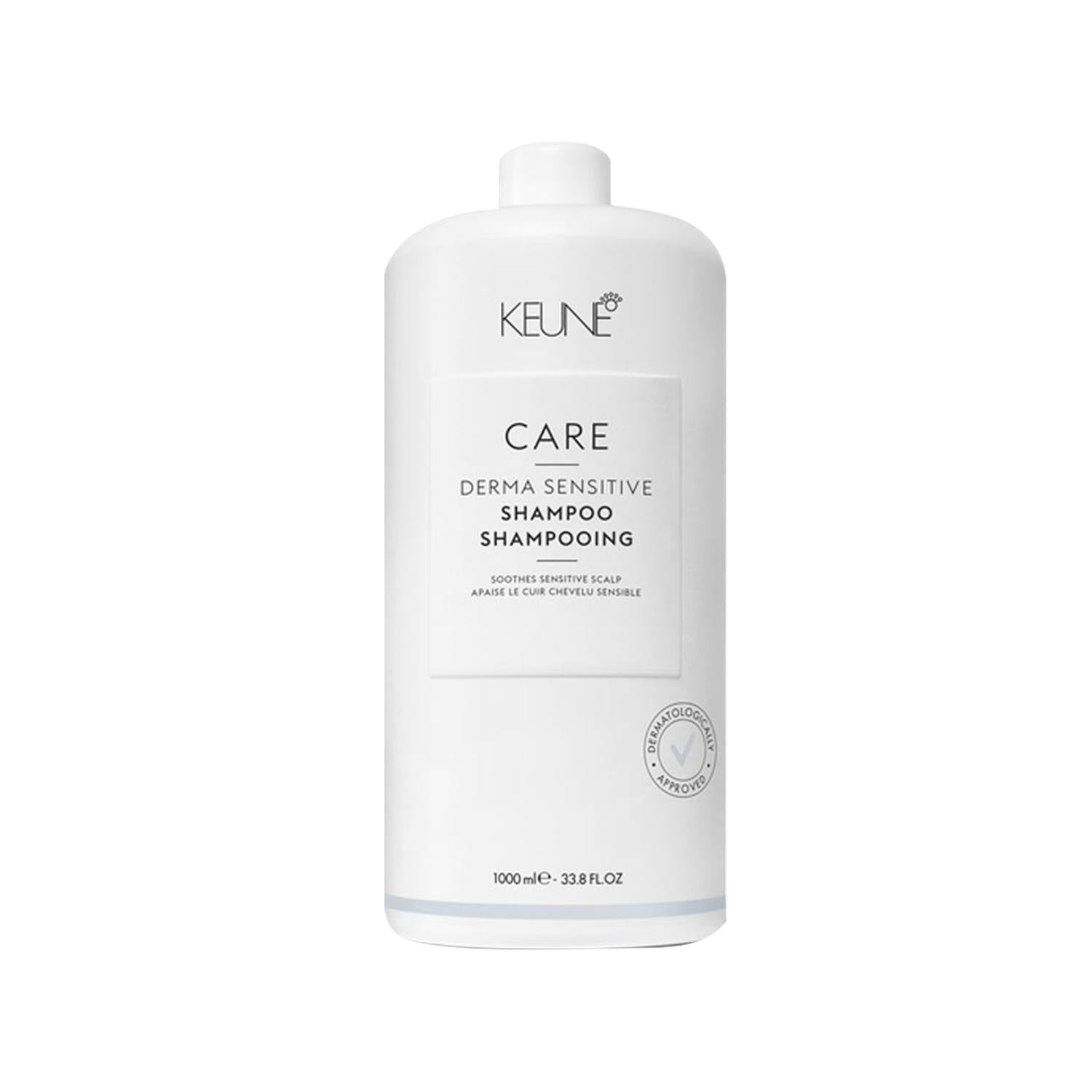 Keune Derma Sensitive Shampoo for Sensitive Scalp - Gentle Care, 1000ml Large Capacity