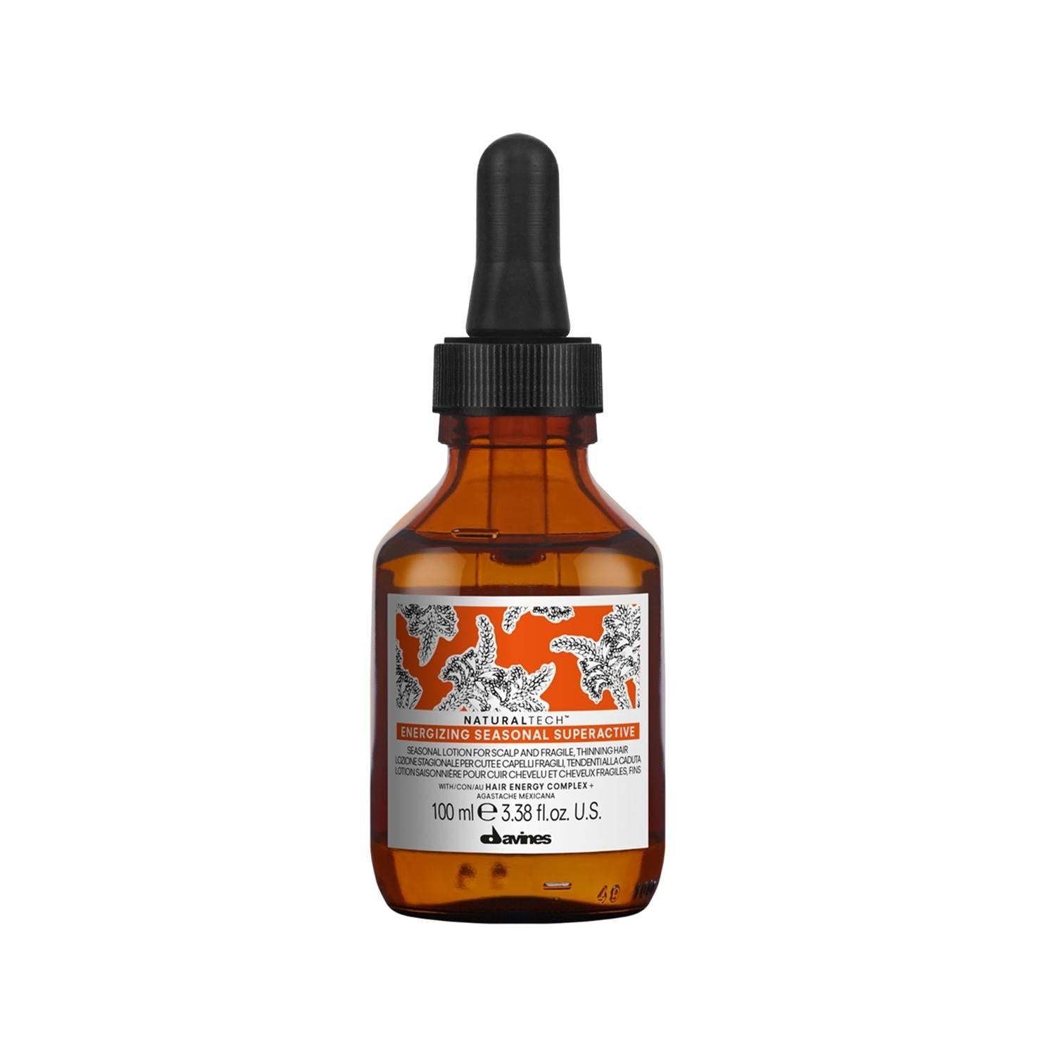 Davines NaturalTech Energizing Seasonal Superactive - 100ml Hair Loss Prevention & Scalp Energizer