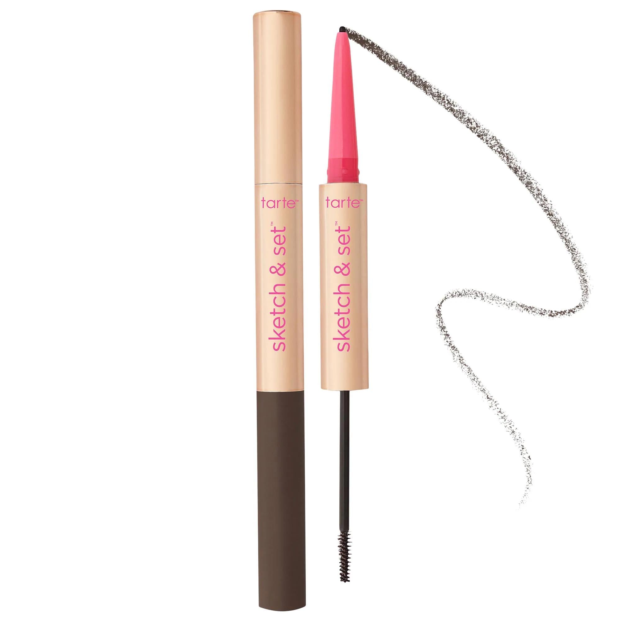 Sketch & Set Brow Pencil and Tinted Gel: Vegan, Cruelty-Free Eyebrow Makeup for Shaping, Filling & Long-Lasting Grooming