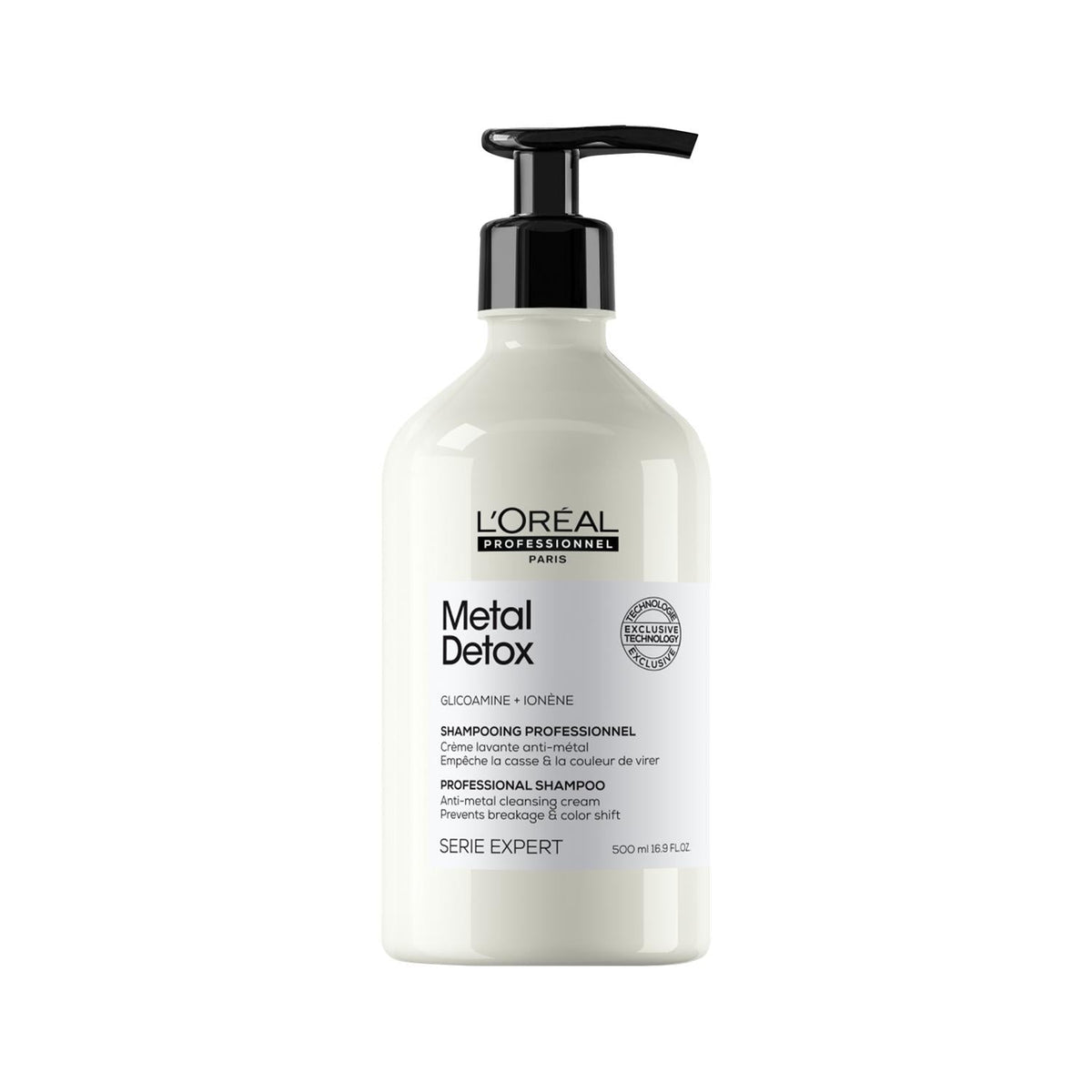 Loreal Professionnel Paris Metal Detox Shampoo - Anti-Metal Cleansing for Colored & Chemically Treated Hair, 16.91 fl oz by B