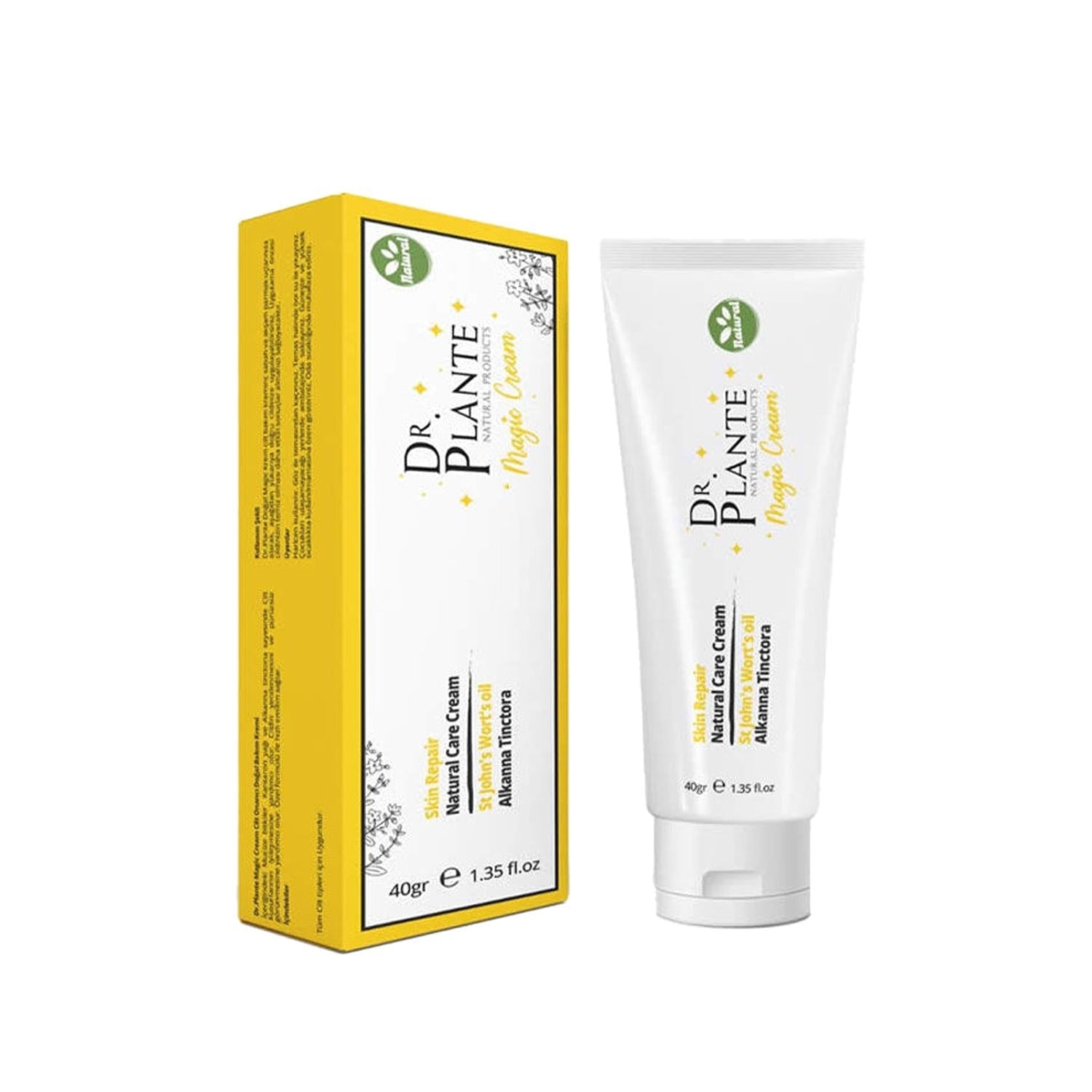 Dr.Plante Natural Skincare Cream - Magic Cream for Skin Repair & Care, 40ml, Gentle & Organic Face Cream for Sensitive Skin