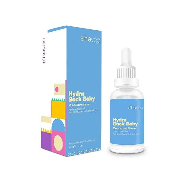 She Vec Hyaluronic Acid Serum - Intense Hydration & Skin Barrier Repair - Vegan, Fragrance-Free - Hydra Back Baby - 30ml