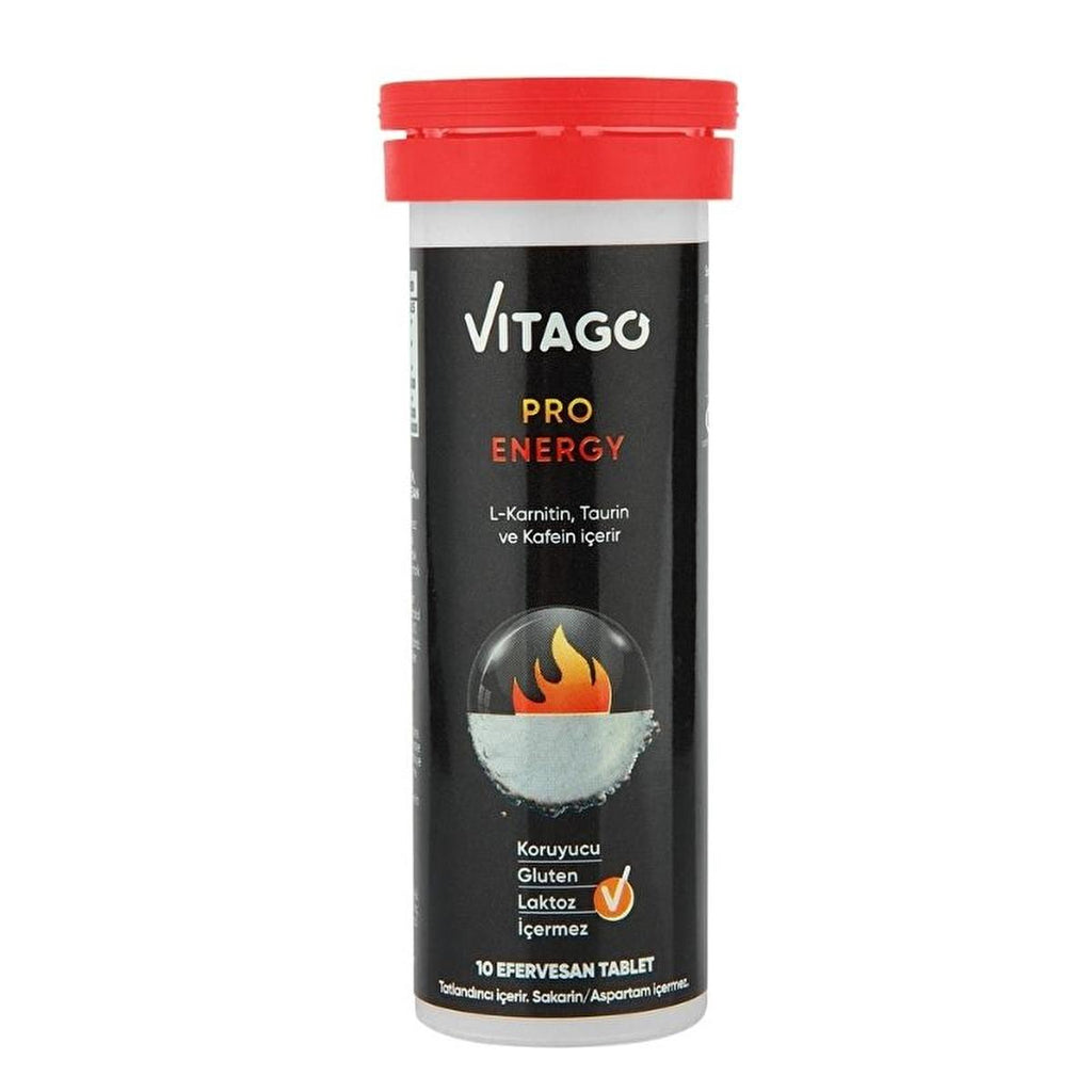 Vitago Effervescent Vitamin Supplement Tablets - Energy Boost, Immune Support, Gluten-Free, 10 Count