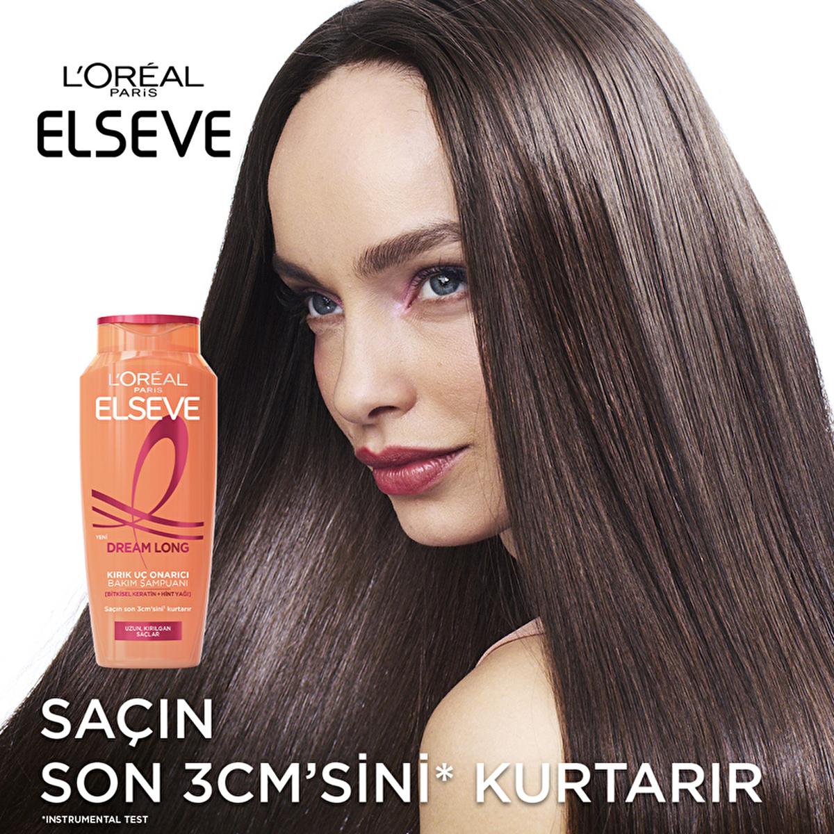 Loreal Paris Elseve Dream Long: Split End Repair & Hair Growth Keratin Shampoo for Long, Damaged Hair - 10.14 fl oz