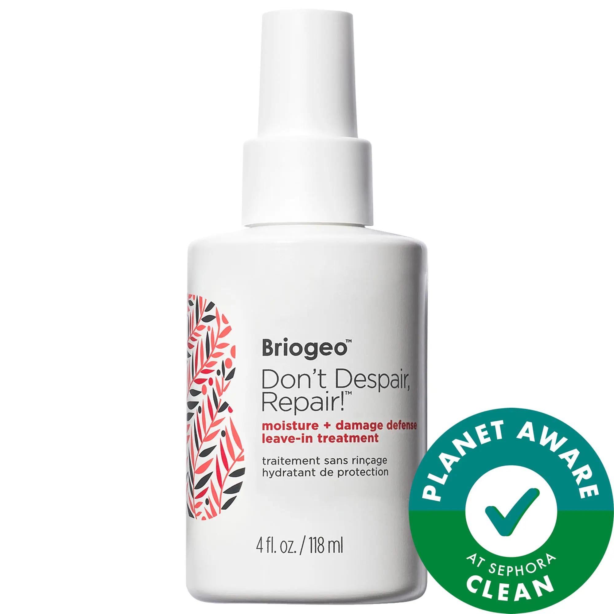 Briogeo Don't Despair, Repair.™ Split End Repair + Moisturizing Leave-In Conditioner - Vegan, Gluten-Free Hair Treatment for Dry, Damaged Hair