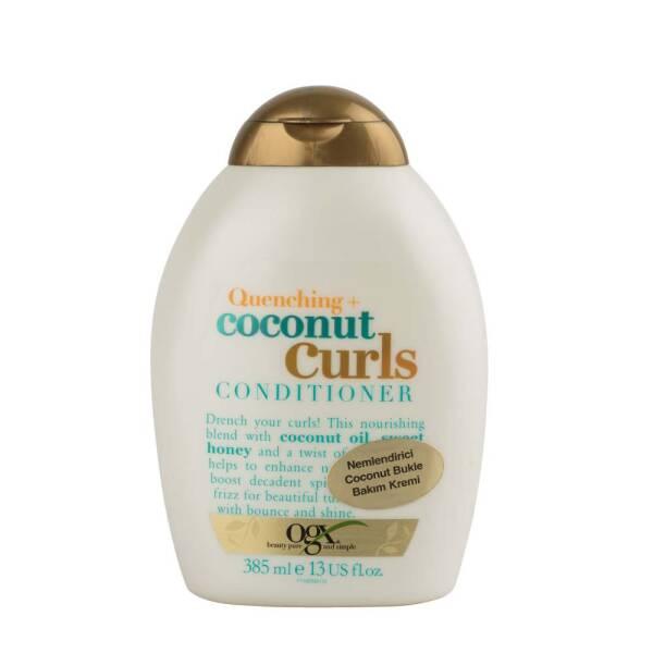 Organix Coconut Curls Conditioner - Moisturizing Curl Defining Cream with Coconut Oil, Citrus & Honey - Natural Frizz Control Hair Treatment