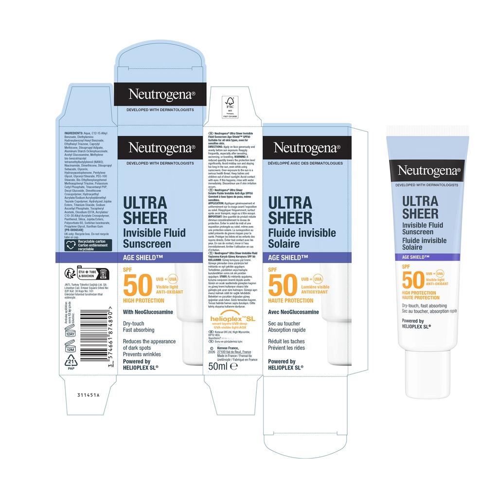 Neutrogena Ultra Sheer Ya Anti-Aging Sunscreen 50ml