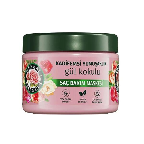 Herbal Essences Rose Hair Mask - Vegan, Cruelty-Free, Moisturizing Treatment for Dry Hair - 10.14 fl oz