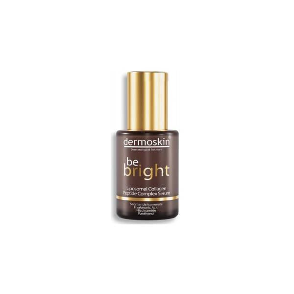 Dermoskin Be Bright Liposomal Collagen Peptide Complex Anti-Aging Serum 30ml - Dermatologically Tested, Hyaluronic Acid, Anti-Wrinkle, Skin Elasticity