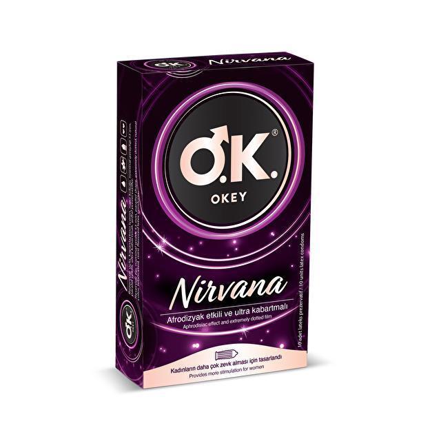 Okey Nirvana Condoms - Enhanced Pleasure | 10 Pack