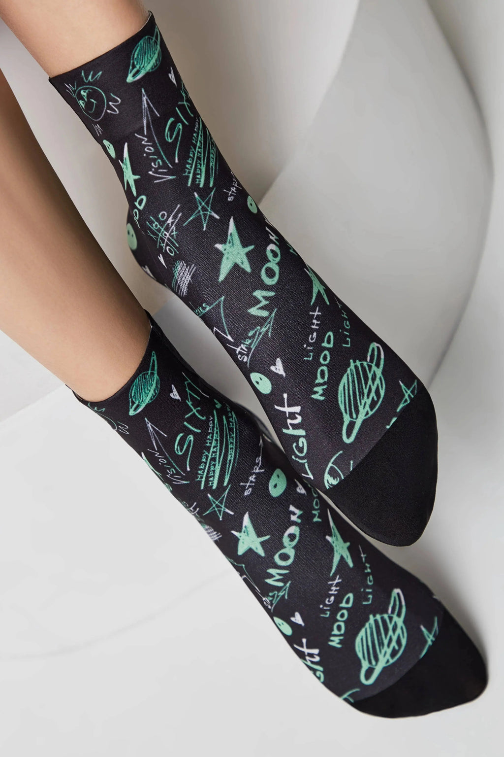 TheRanok.com Dense Socks Conte Fantasy 913 - Moon Pattern — main product shot