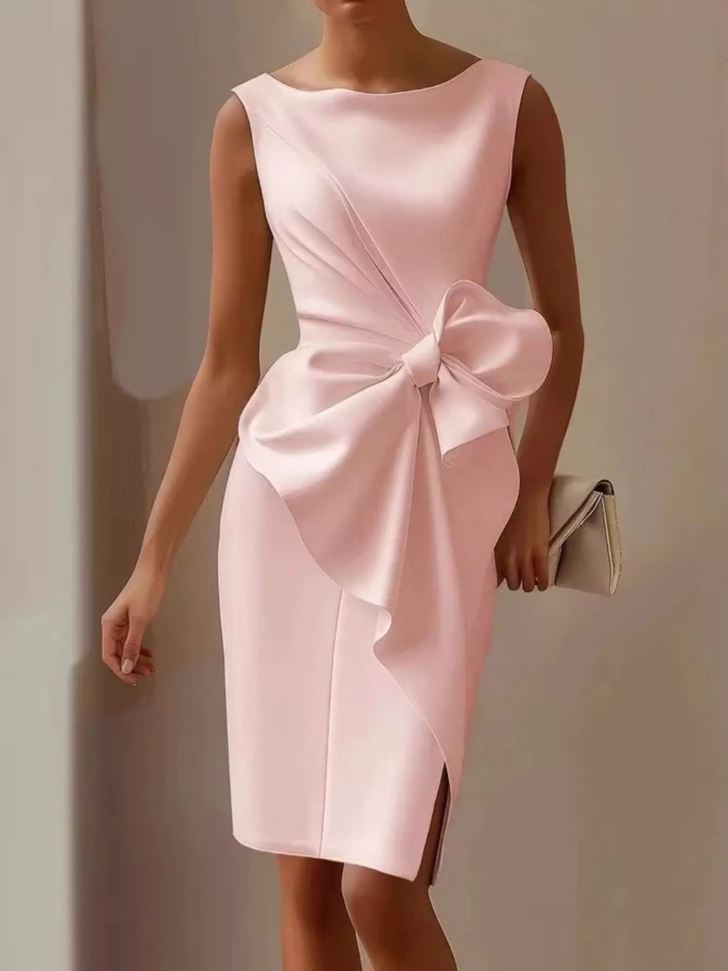 Bow Detail Sleeveless Dress