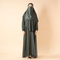 Mariam's Collection Abaya With Niqab and Khimar | Satin Niqab Khimar and Abaya (MK024) — comparison shot