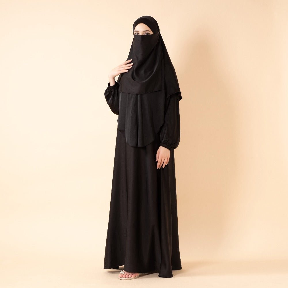 Mariam's Collection Abaya With Niqab and Khimar | Satin Niqab Khimar and Abaya (MK024) — product category context