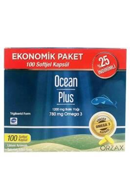 Orzax Omega-3 - Lemon Flavored Fish Oil, 100 Capsules, IFOS Certified